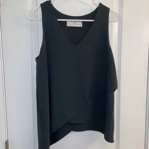 Hunter green Amanda Uprichard asymmetric tank